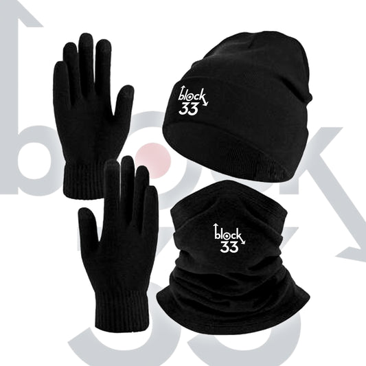 Block 33 Hat, Scarf & Gloves