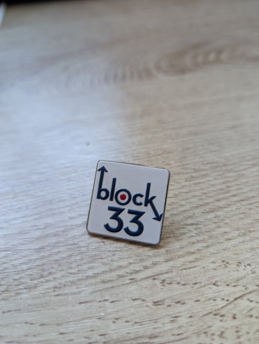Official Block 33 enamel badges